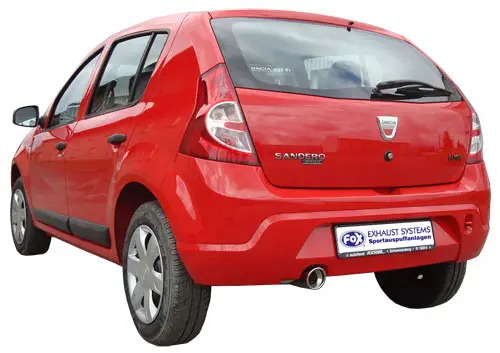 Must-Have Fox Endrohr für Dacia Sandero 1.2l 55kW 1.4l 53/55kW 1.6l 62/64kW 2008-2012