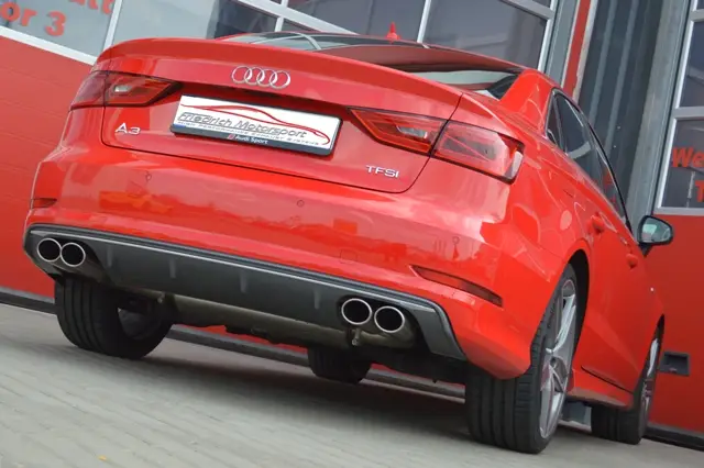 Zertifiziert Friedrich Motorsport Gruppe A Duplex Sportauspuff Anlage für Audi A3 8V Limo 1.4
