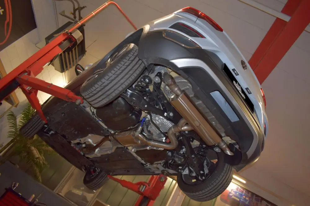 Streetbeast Sportauspuff 76mm Duplex-Anlage Klappensteuerung für VW TROC 4motion Finale Aktion