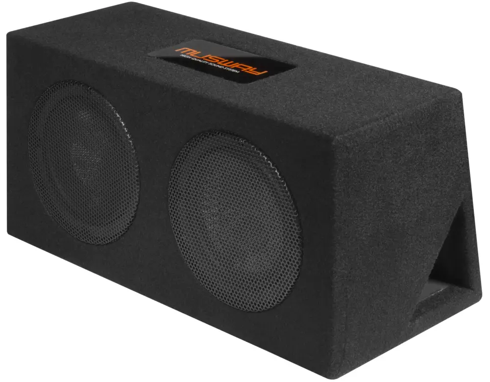 MUSWAY Dual Bassreflex-Gehäusesub MR-208Q Subwoofer Bassbox 800W Zertifiziert