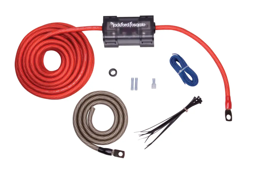 Jetzt Bestellen ROCKFORD FOSGATE KABELKIT 4 AWG RFK4 Installation Kabel Set Dual Verstärker