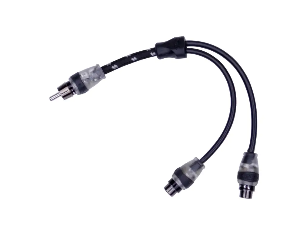 ROCKFORD FOSGATE Premium 1M/2FY-Adapter RFITY-1M CINCHKABEL T-Stück Cinch Kabel Markenware