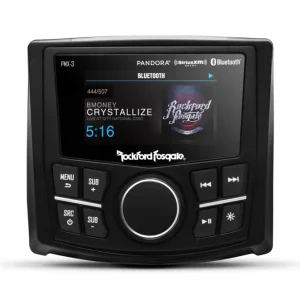 Geprüft ROCKFORD FOSGATE Marine Source Unit PMX-3 Headunit Receiver Bluetooth USB