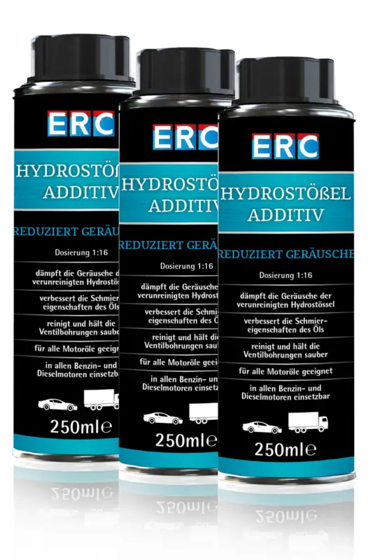 Highlight ERC Hydro Stössel Hydrostössel Additiv 3x250ml Benzin Diesel PKW LKW Baumaschine