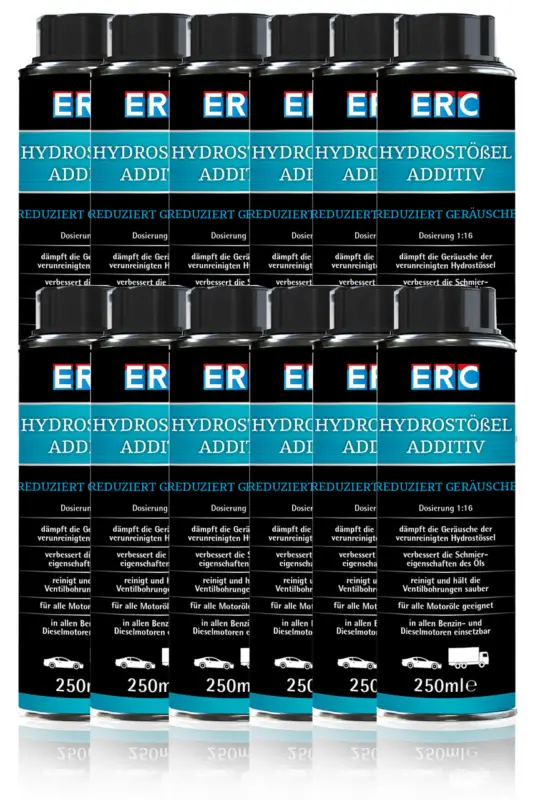 ERC Hydro Stössel Hydrostössel Additiv 12x250ml Benzin Diesel PKW LKW Aktuell