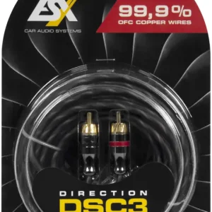 ESX DIRECTION Cinchkabel 3 m DSC3 Cinchkabel Super-Preis