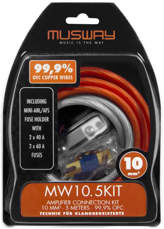 Neue Ware MUSWAY Kabelkit 10 mm² MW10.5KIT Kabelkit 10 mm²