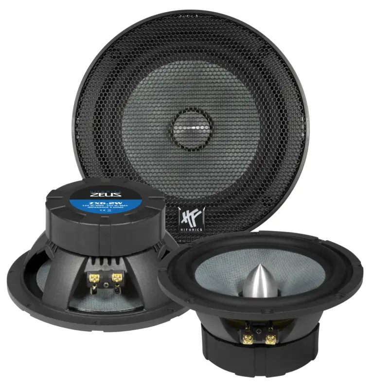 HIFONICS ZEUS Woofer 16,5 cm ZX-6.2W Woofer-Paar 16,5 cm Markenprodukt
