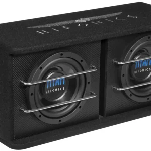 HIFONICS Dual Aktiv Bassreflex Gehäuse-Sub TDA-200R Dual-Bassreflexbox 2x20 cm Neu Im Sortiment