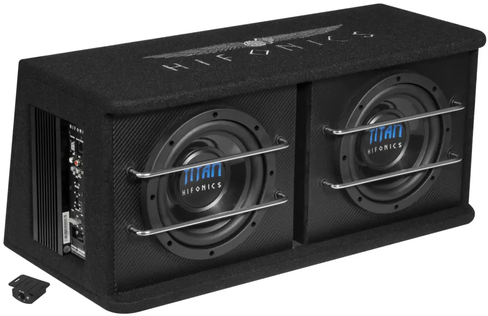 HIFONICS Dual Aktiv Bassreflex Gehäuse-Sub TDA-200R Dual-Bassreflexbox 2x20 cm Neu Im Sortiment