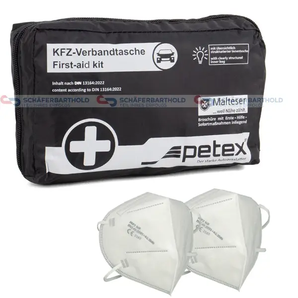 Top-Preis Verbandtasche Verbandstasche Erste-Hilfe Verbandskasten PKW DIN13164 SCHWARZ