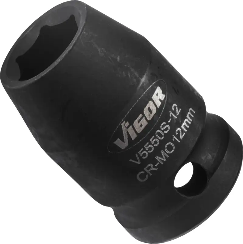 VIGOR Schlagschrauber Steckschlüsseleinsatz kurz V5550S-12 1/2" Sechskant SW 12 Billig