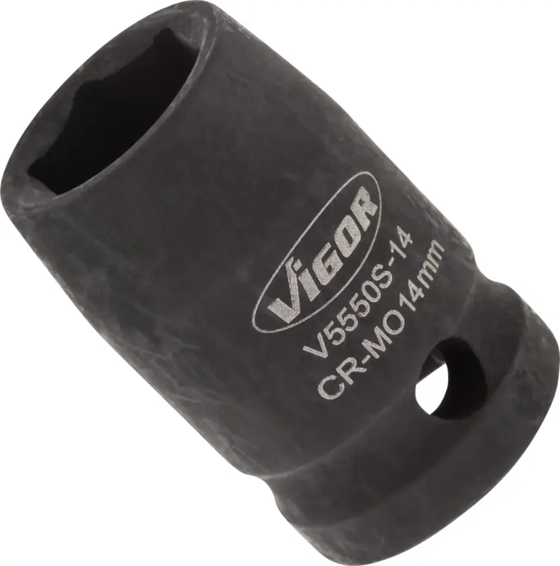 Begrenztes Angebot VIGOR Schlagschrauber Steckschlüsseleinsatz kurz V5550S-14 1/2" Sechskant SW 14