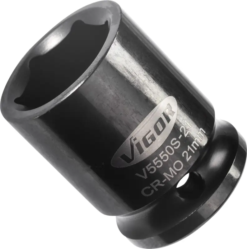 Ausverkauf VIGOR Schlagschrauber Steckschlüsseleinsatz kurz V5550S-21 1/2" Sechskant SW 21