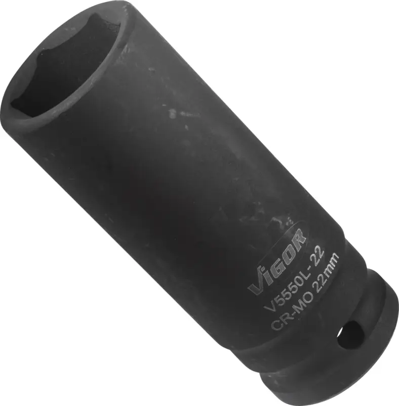VIGOR Schlagschrauber Steckschlüsseleinsatz lang V5550L-22 1/2" Sechskant SW 22 Sofort Bestellen