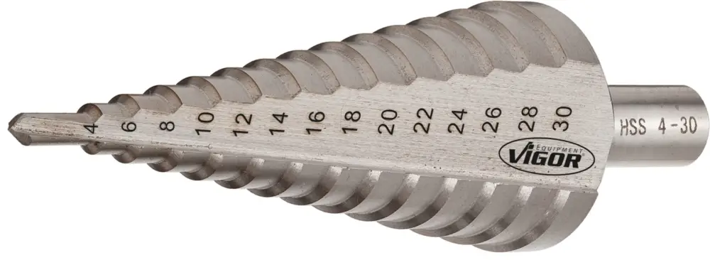 VIGOR HSS-Stufenbohrer 4 – 30 mm V2396 4 - 30 mm Neue Kollektion