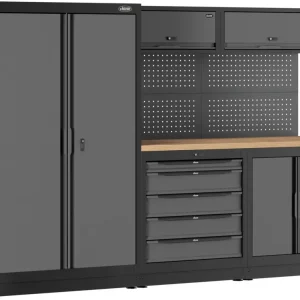 Sonderaktion VIGOR Schrankwand-Kombination Kompakt-Paket Holz V6000-3XD