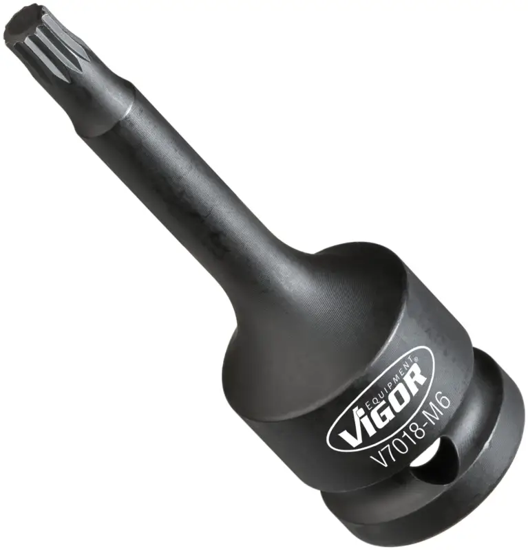 VIGOR Schlagschrauber Schraubendrehereinsatz V7018-M6 1/2" XZN SW M6 Preis Gesenkt