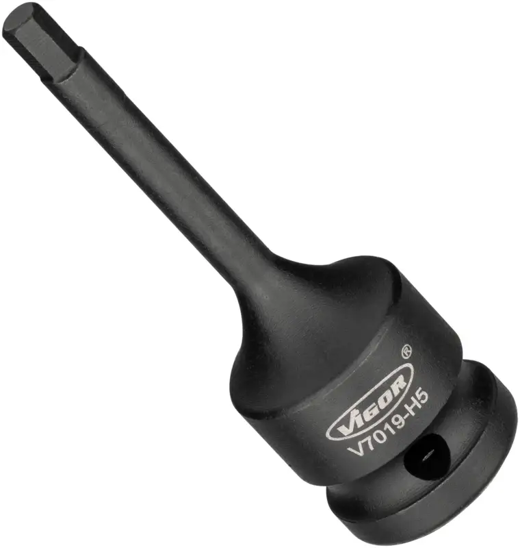 VIGOR Schlagschrauber Schraubendrehereinsatz V7019-H5 1/2" Sechskant SW 5 mm Direkt Vom Hersteller
