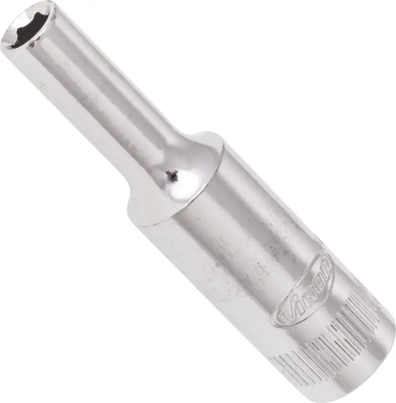 VIGOR Steckschlüsseleinsatz lang V2533N 1/4" Außen Sechskant Profil SW 4 mm Zertifiziert