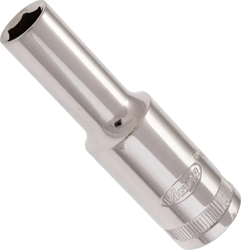 VIGOR Steckschlüsseleinsatz lang V2579N 1/2" Außen Sechskant Profil SW 10 mm Echt