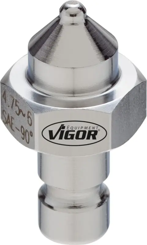 Zertifiziert VIGOR Druckstück 90° DIN / SAE V2558 4,75 - 6 mm