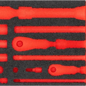 VIGOR Weichschaumeinlage leer V4970-L L x B x H: 393 mm x 188 mm x 35 mm Markenprodukt