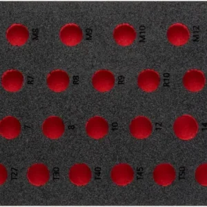 Rabatt VIGOR Weichschaumeinlage leer V5099-L L x B x H: 393 mm x 188 mm x 35 mm