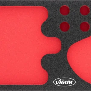 Ausverkauf VIGOR Weichschaumeinlage leer V7267-L L x B x H: 393 mm x 282 mm x 35 mm