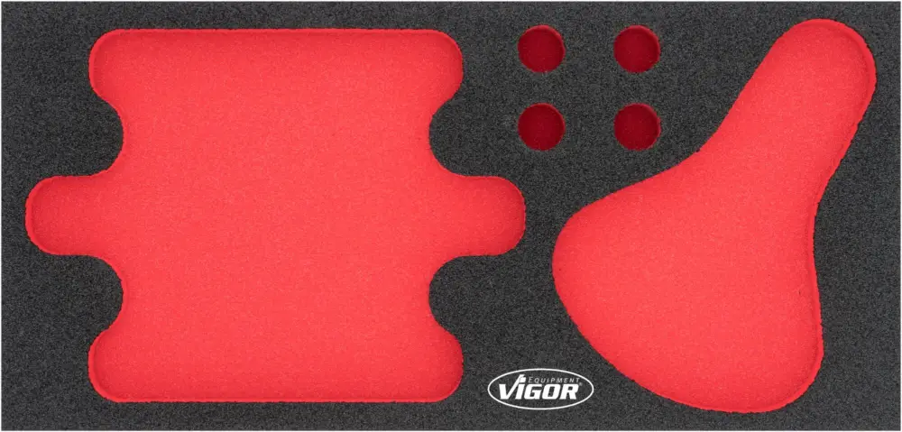 Ausverkauf VIGOR Weichschaumeinlage leer V7267-L L x B x H: 393 mm x 282 mm x 35 mm