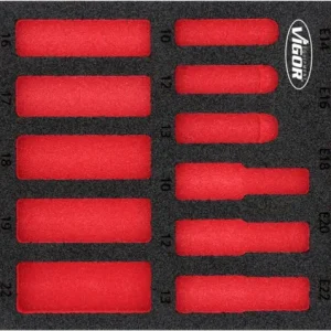 Direktkauf VIGOR Weichschaumeinlage leer V7323-L L x B x H: 393 mm x 188 mm x 35 mm