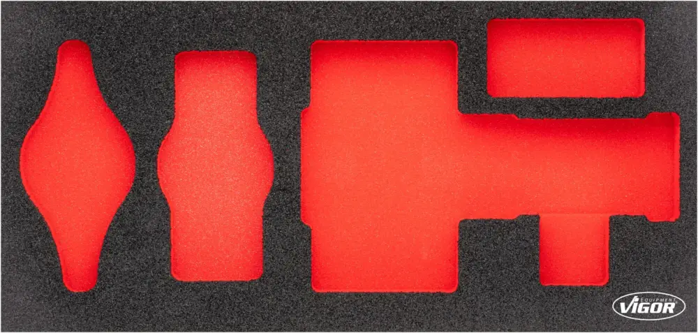 VIGOR Weichschaumeinlage leer V7724-L L x B x H: 393 mm x 188 mm x 35 mm Abverkauf