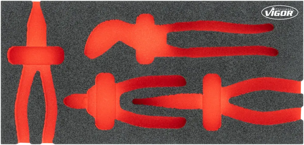 VIGOR Weichschaumeinlage leer V5633N-L L x B x H: 393 mm x 188 mm x 35 mm Highlight