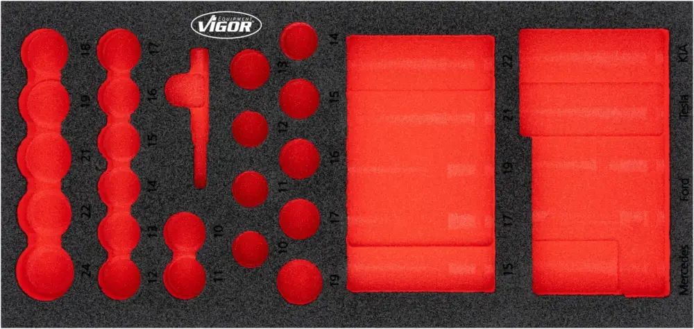Echt VIGOR Weichschaumeinlage leer V7324-L L x B x H: 393 mm x 188 mm x 35 mm