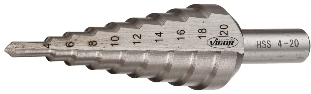 Knallerangebot VIGOR HSS-Stufenbohrer 4 – 20 mm V2395 4 - 20 mm