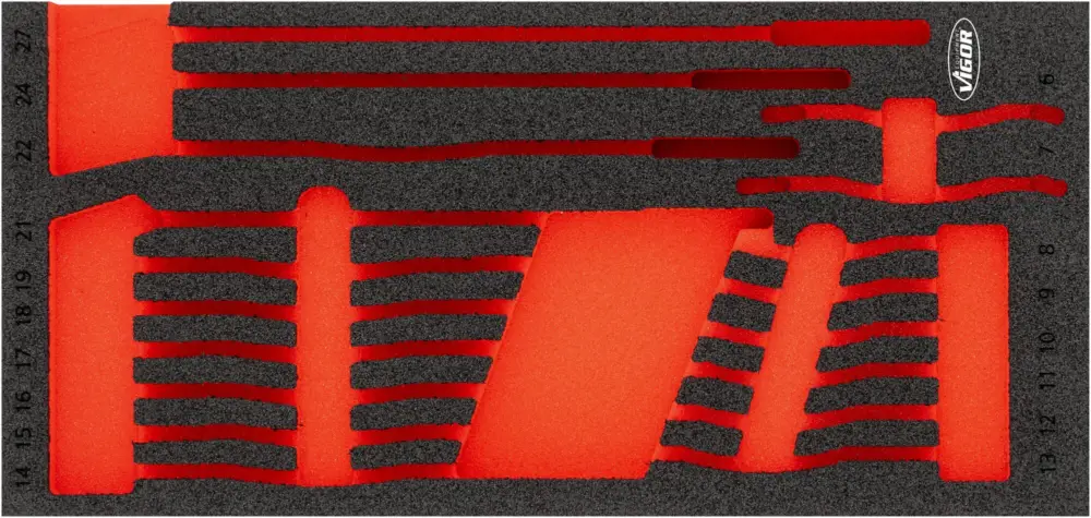 Heißes Angebot VIGOR Weichschaumeinlage leer V6723N-L L x B x H: 393 mm x 188 mm x 35 mm