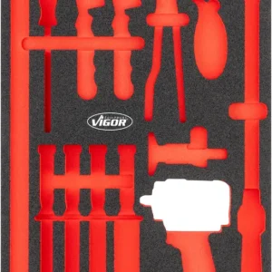 Knallerangebot VIGOR Weichschaumeinlage leer V6812-L L x B x H: 563 mm x 393 mm x 35 mm