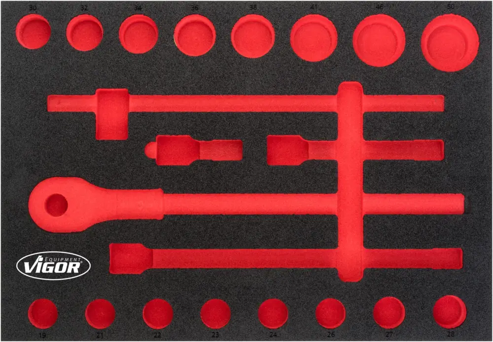 VIGOR Weichschaumeinlage leer V5109-L L x B x H: 563 mm x 393 mm x 35 mm Top-Preis