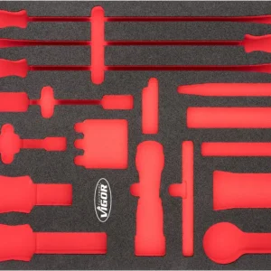 Geprüft VIGOR Weichschaumeinlage leer V6818-L L x B x H: 563 mm x 393 mm x 35 mm