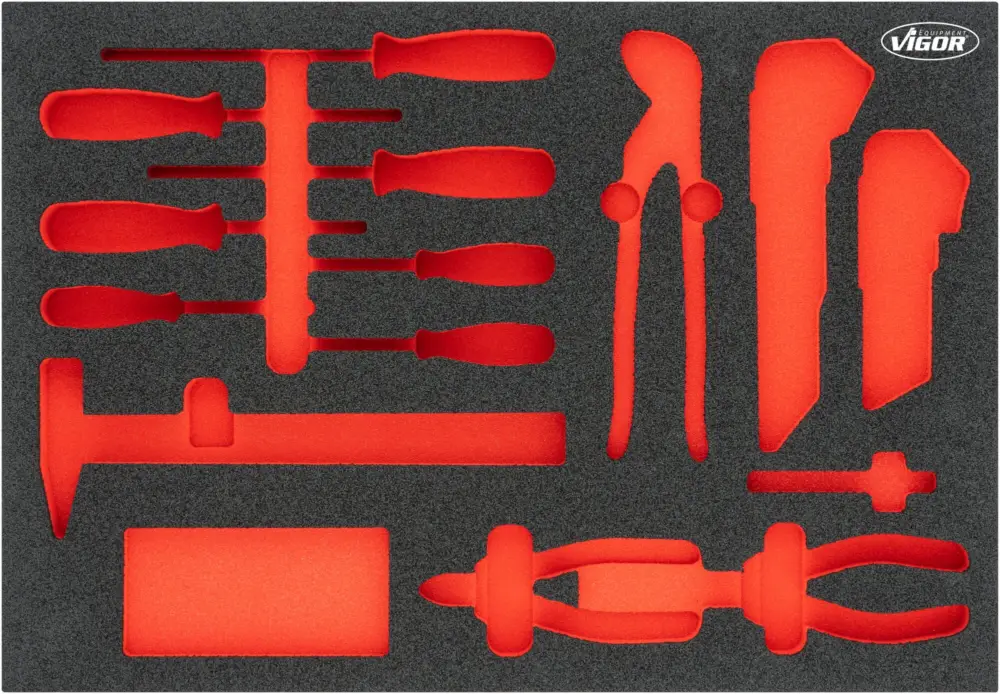 VIGOR Weichschaumeinlage leer V5111N-L L x B x H: 563 mm x 393 mm x 35 mm Top-Preis