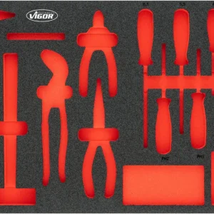 VIGOR Weichschaumeinlage leer V5634N-L L x B x H: 563 mm x 393 mm x 35 mm Ausverkauf