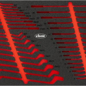 Finale Aktion VIGOR Schraubenschlüssel-Einlage leer L V6643N-L L x B x H: 563 mm x 393 mm x 35