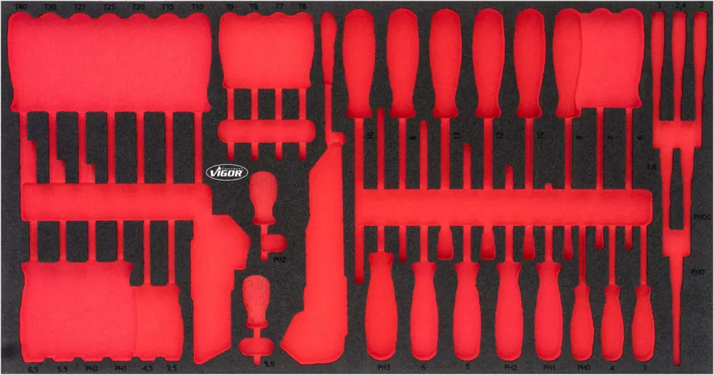 Nur Heute VIGOR Weichschaumeinlage leer V5170-L L x B x H: 563 mm x 393 mm x 35 mm