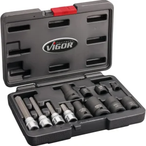 Top-Preis VIGOR Bremssattel-Verschraubungs Satz V7158 12-teilig 7 – 22 mm Anzahl