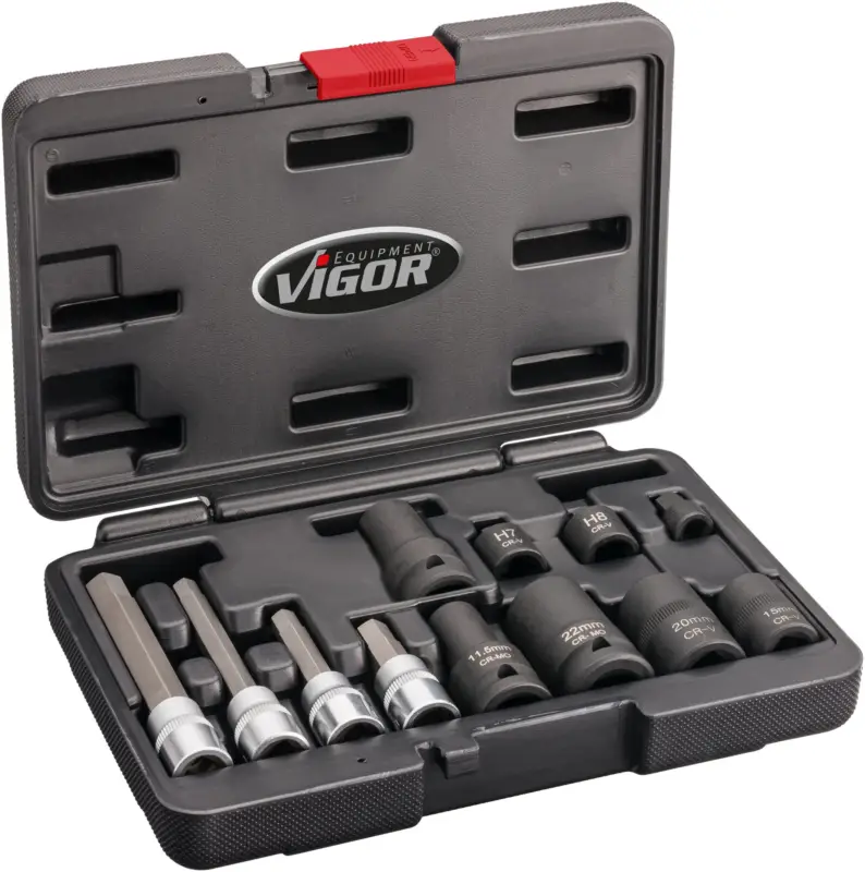 Top-Preis VIGOR Bremssattel-Verschraubungs Satz V7158 12-teilig 7 – 22 mm Anzahl