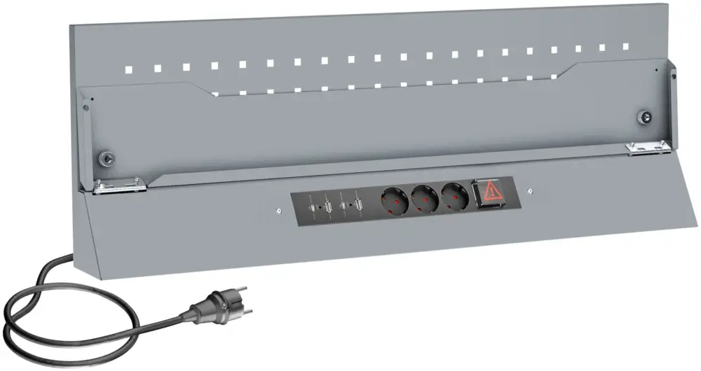 VIGOR Lochwandplatte mit Netzversorgung 861 mm V6000-015SP L x B: 861 mm x 301mm Ausverkauf