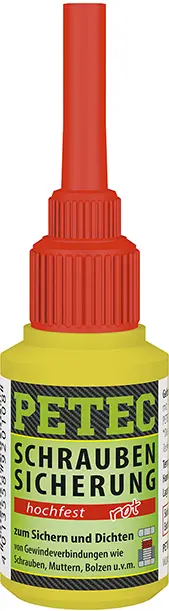 Petec Schraubensicherung hochfest rot Schraubenkleber Flasche 10g Direktkauf