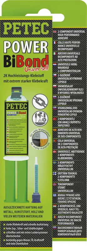 Sale Petec Klebstoff Kunststoffreparatur POWER BiBond extrem starker Klebstoff 24ml
