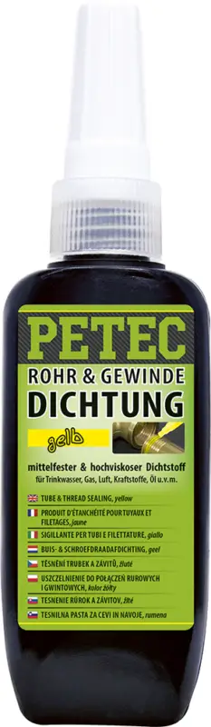 Beliebt Petec Rohr- & Gewindedichtung gelb hochfest 50g 97217