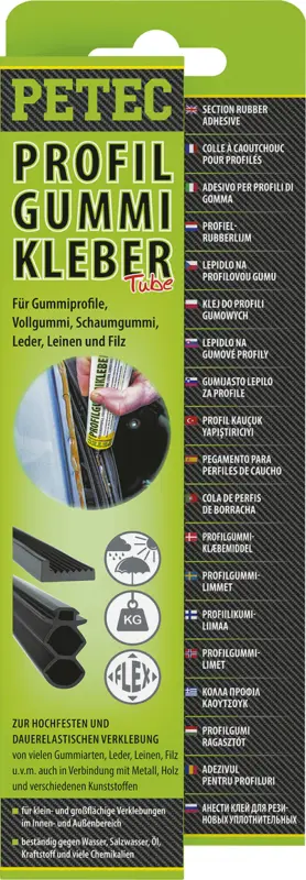 Petec Gummiklebstoff Profilgummikleber Montagekleber Tube 70ml 93870 Neuheit